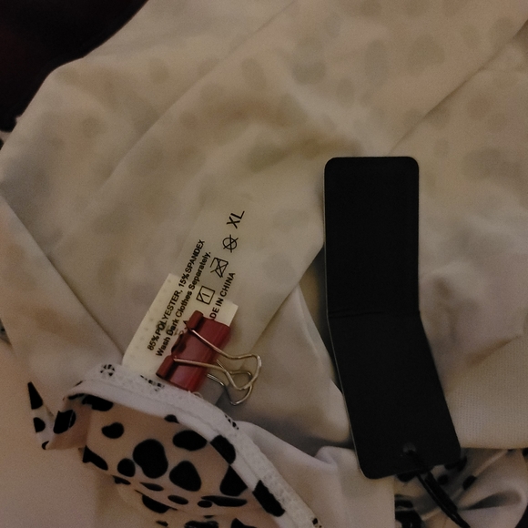 NWT FLIRTY CROSS BACK RUFFLE HIGH WAISTED HIDES FLAWS SWIM BATHING SUIT XL - Picture 8 of 8